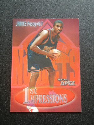 1999-00 SkyBox APEX First Impressions #19 James Posey - Rookie Nuggets Insert