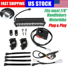 For CRF110 KLX110 TTR LED Headlight Light Bar Driving Lighting Kit Plug & Play