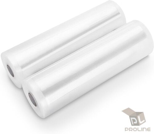 11"x50' Food Saver Vacuum Sealer Bags Rolls 4Mil Embossed FoodSaver Storage Bags - Afbeelding 1 van 7