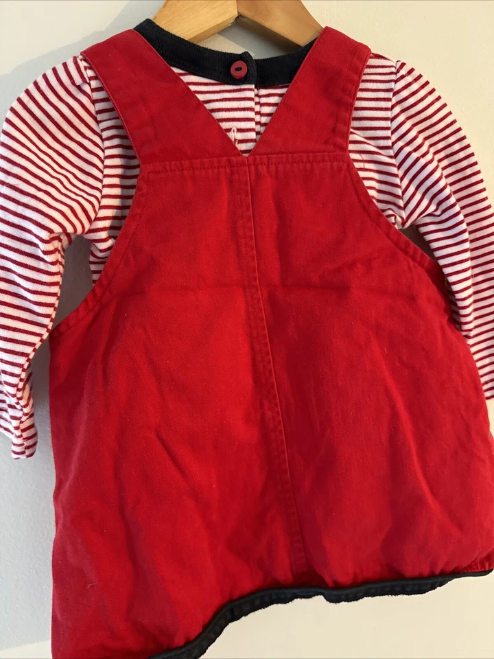 BT KIDS VESTIDO JERSEY NÁUTICO ROJO BLANCO RAYAS 18 Mo Foto 4 de 4