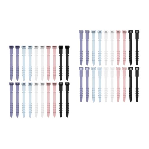 Set of 2 Silikonkabelkabel -Kabelhandel Reisen Halter Für Datenkabel - Afbeelding 6 van 12