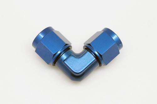Female to Female AN -4 -6 -8 -10 Forged 90 degree Alloy Fittings Flare Adaptor - Picture 2 of 9