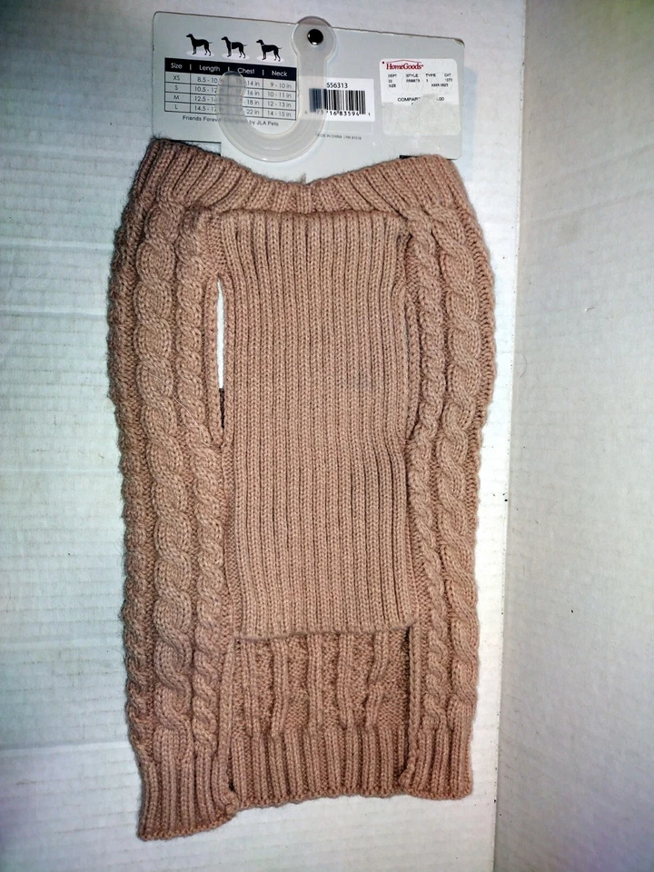 Forever Friends Dog Apparel Knit Sweater Jacket Medium - Image 2 of 3