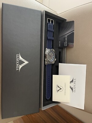 Taucheruhr Automatik Herren VISCONTI 1000m Neu Ungetragen