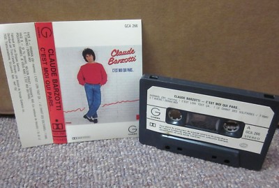 CLAUDE BARZOTTI cassette tape C'est Moi Qui Pars 1985 pop Belgian