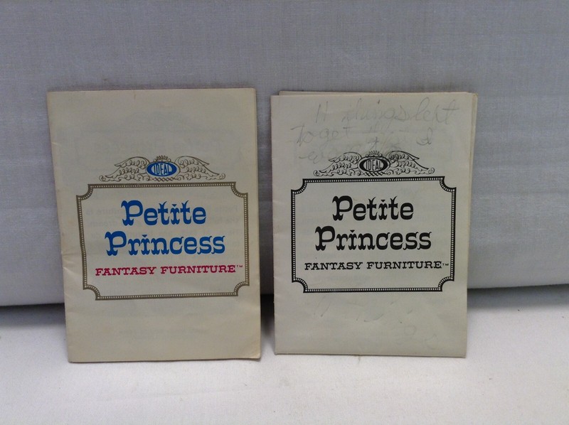 2 Vintage Brochures for Ideal Petite Princess Dollhouse Furniture