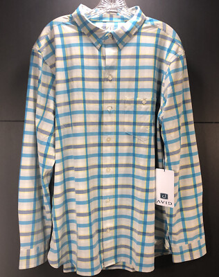 NEW Avid Coastal Performance Sport Travel Shirt Men s XL Athletic Fit UPF50+