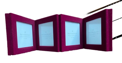 Pottery Barn family Red Velvet tree accordion frame 4 pictures - Picture 3 of 8