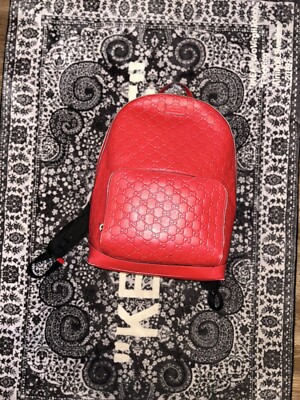Guccissima Signature Small Day Backpack Hibiscus Red | eBay display picture 1