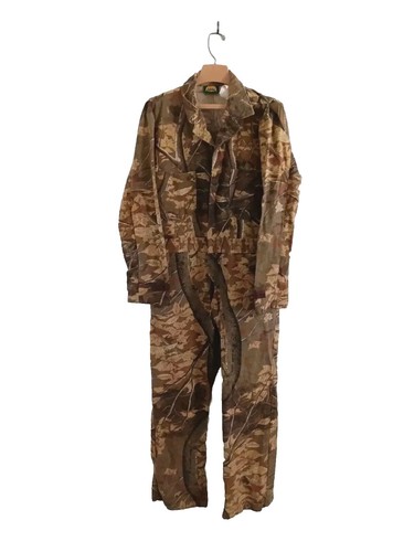Cabela’s Hunting Coveralls Mens Medium Regular Chest 38-40 Woodland Camo USA - Picture 1 of 14