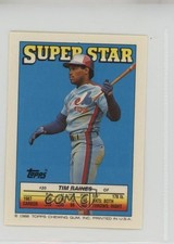 1988 Super Star Sticker Back Cards Tim Raines Kevin Seitzer Ron Oester HOF 0au4