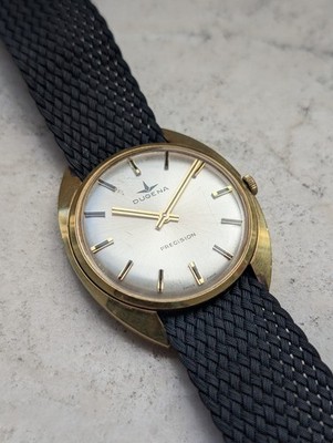 Dugena Precision Vintage Armbanduhr Vergoldet Handaufzug Dress Watch Herrenuhr
