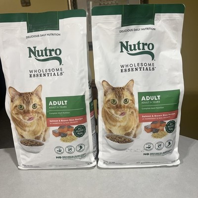 (2 pack) Nutro Wholesome Essentials Adult Dry Cat Food Salmon & Brown Rice 6 Lbs