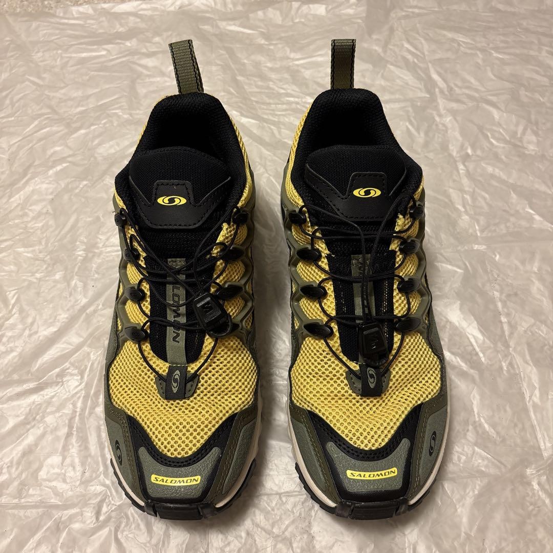 Salomon ACS OG Trail Running Shoes for Men Size 7.5US 6.5UK Mint Yellow Gray