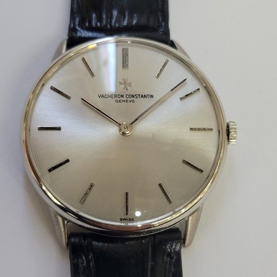 Vacheron Constantin Ref 2006 18k White Gold Mens Slim Manual Wind 1980s RA748