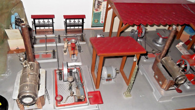 Dampfmaschinen-Anlage Märklin Wilesco Blechspielzeug Groß