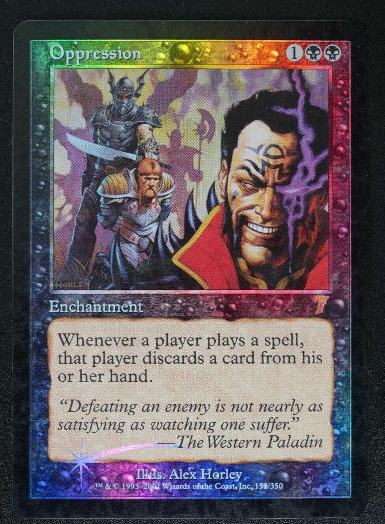 Oppression Foil 7th Edition MTG Card Magic: The Gathering