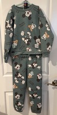 Disney Mickey Mouse Donald Duck Boys Green Long Sleeve Sweatshirt Jogger Set