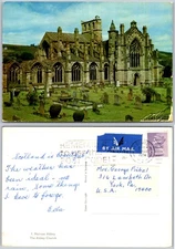 Continental Melrose Abbey Postcard