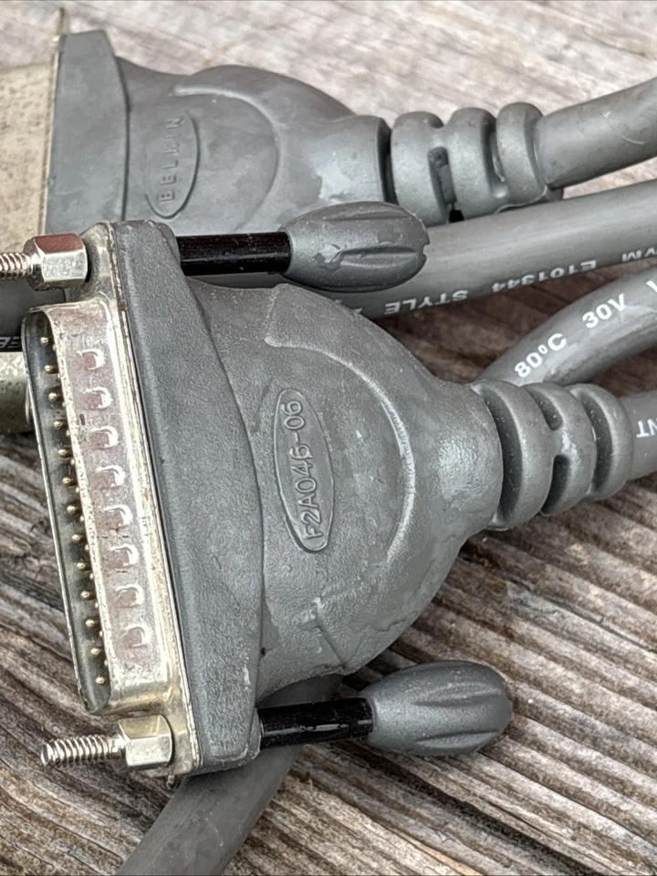 (2)F2A036-06 BELKIN Bi-Directional DB25 36 Parallel Cable SCSI Printer IEEE 1284 - Image 3 of 4