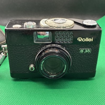 Rollei B35 Compact 35mm Film Camera Black w/ Zeiss Triotar 3.5