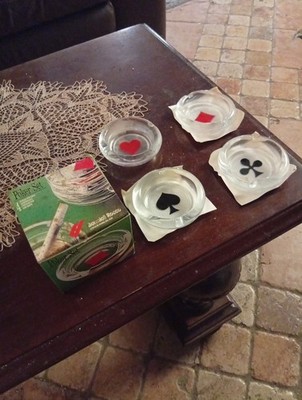 Poker Aschenbecher Set von Bormioli Rocco Vetrai Di Parma von 1825 .... R ...
