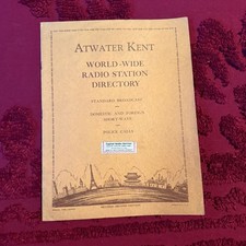 Atwater Kent World-Wide Radio Station Directory Revised Second Edition 1934