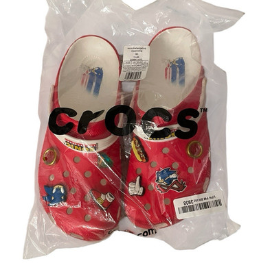 NEW Sonic The Hedgehog Crocs Classic Clog Red Size Men s 12 Women s 14 Sealed