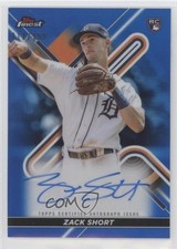 2022 Topps Finest Blue Refractor 111/150 Zack Short #FA-ZS Auto 0ck5