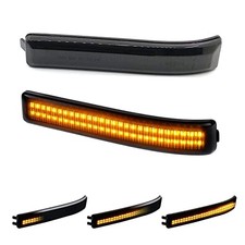 Sequential Amber LED Side Mirror Marker Lights Turn Signal Lamp Compatible