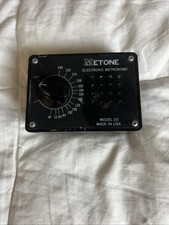 Vintage Metone Electronic Metronome Model 23 USA Tested Working 9V Battery
