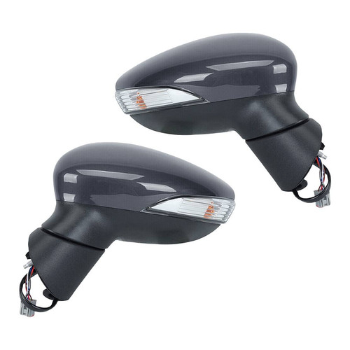 L & R Side Rearview Mirror With Signal Light Fit For Ford Fiesta MK7 2013-2017 - Bild 1 von 7