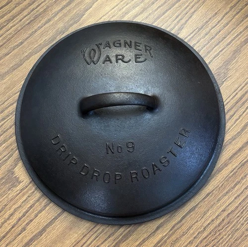 Wagner Ware #9 Drip Drop Roaster LID ONLY Cast Iron Self-Basting 1917-22 Antique