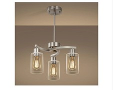 3 Light Brushed Nickel Dining Room Light Fixture,Modern Kitchen Chandeliers O...