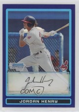 2009 Bowman Draft Prospects Chrome Purple Refractor Jordan Henry #BDPP35 0y59
