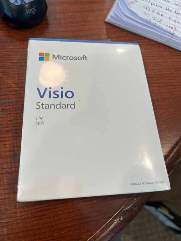 Microsoft Visio Standard 2021 Retail Physical Box Sealed Card 1 PC