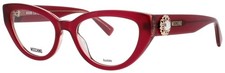 MOSCHINO MOS631 0LHF 52 LHF Eyeglasses BURGUNDY Frame 52 mm