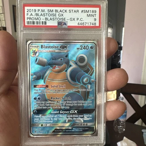 2019 Pokemon Black Star Promo #SM189 Blastoise GX PSA 9 Mint