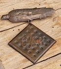 Civil War Us Veterans National Encampment badge 1895 Louisville Ky. GAR Hardtack