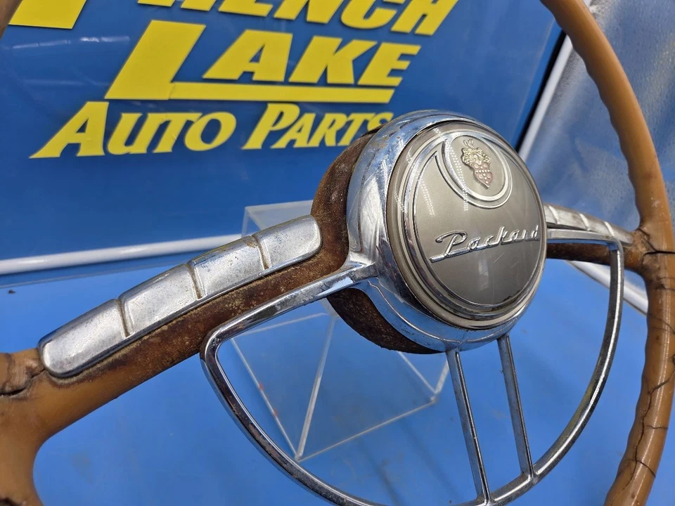 Volante con anillo de bocina/botón compatible con PACKARD 2206 1236758 1949 Foto 3 de 4