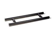 24 2-SIDED 24"Length|15.8"HolesDistance|0.98"Dia Matte Black-Painted Finish