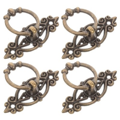 4 Pcs Cabinet Door Handle Furniture Hardware Antique Dresser Knobs