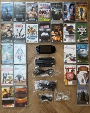 Sony PSP 1000 TESTED Original 1003 HUGE CONSOLE BUNDLE Black Battery & Charger