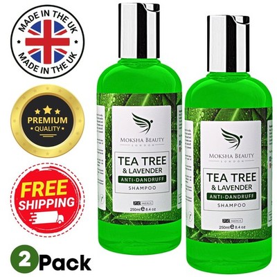 ANTI SCHUPPEN SHAMPOO TEEBAUM SHAMPOO - 2 x 250ml HÄUFIGE ANWENDUNG FÜR GESUNDES HAAR