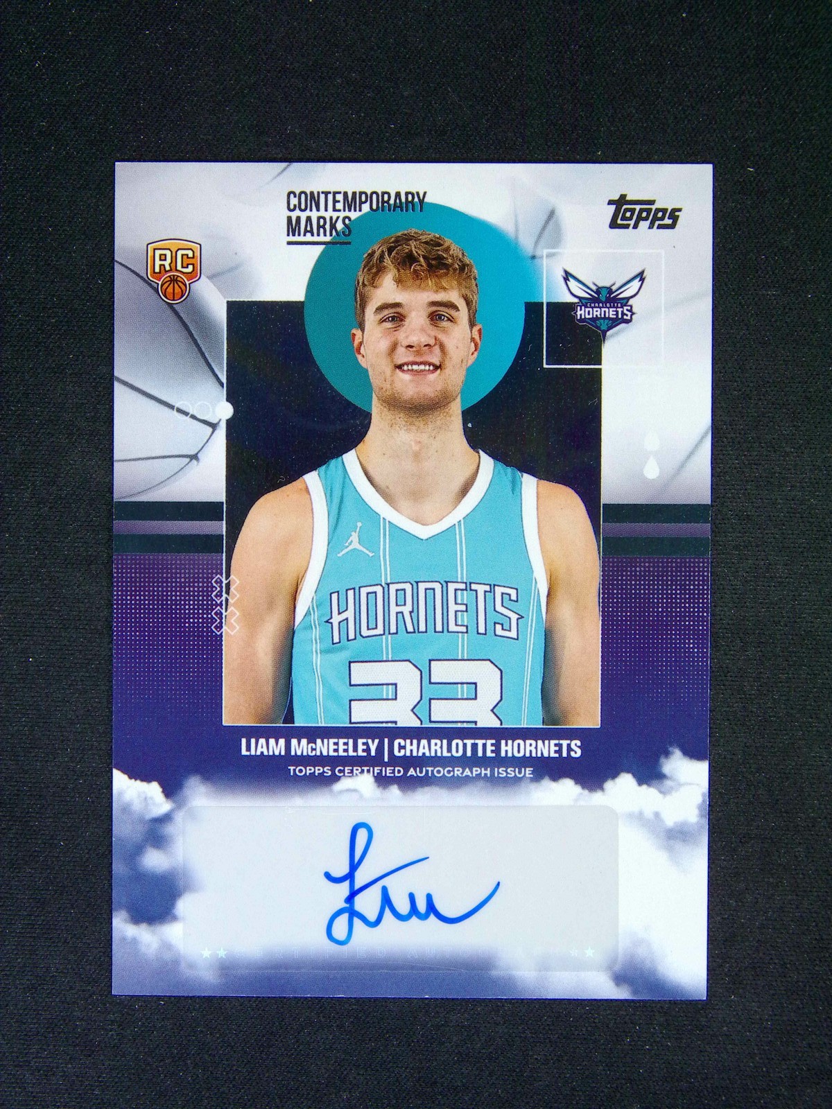 2025-26 Topps Flagship Liam Mcneeley RC Rookie Contemporary Marks Auto