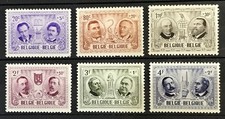 BELGIUM - 1957 CULTURAL FUND NHM SET SG 1604 - 1609 cv £13.05