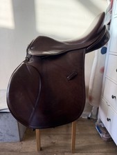 Jeffries Falcon GP Saddle 17" Wide Havana