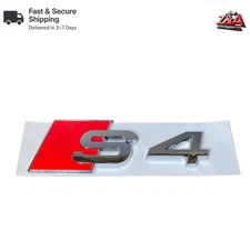 CHROME S4 REPLACEMENT FOR AUDI REAR TRUNK EMBLEM BADGE NAMEPLATE DECAL LETTER us