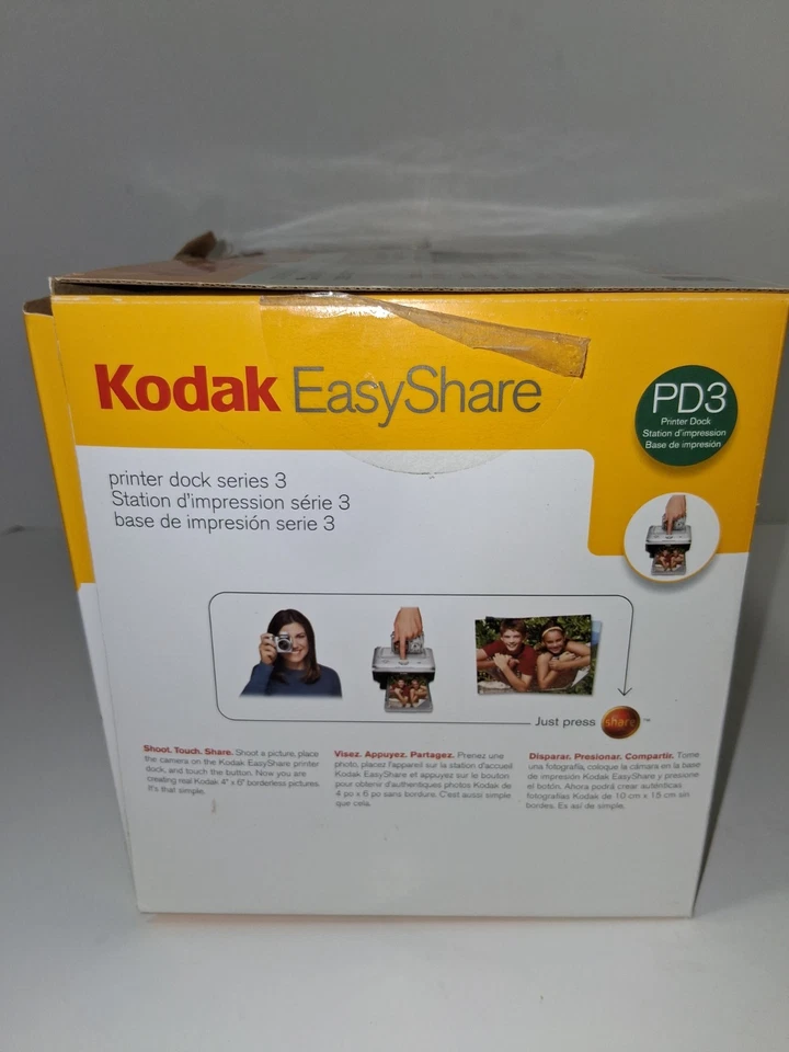Kodak Easyshare Printer Dock Series 3 Silver Digital Photo Printer With Box - Image 4 of 4
