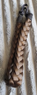 Madison Braids, Lulu Two Strands, Brunette,  Adjustable Strap Headband.
